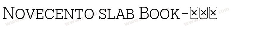 Novecento slab Book字体转换